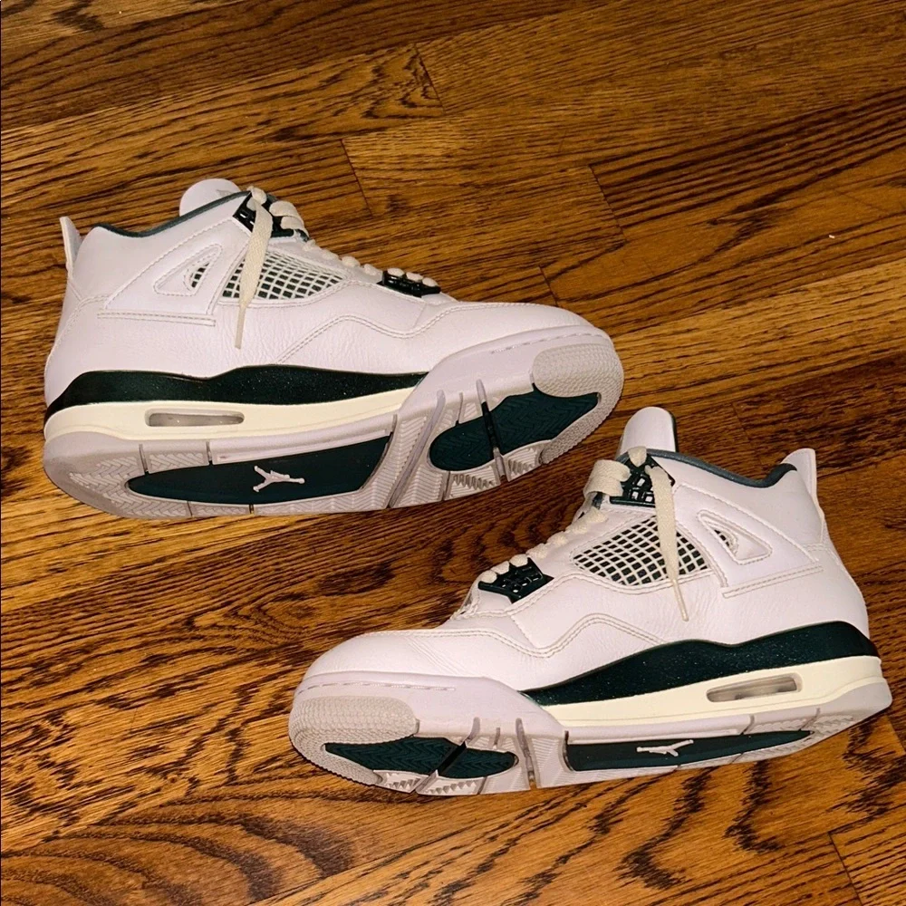Men's Jordan 4 Oxidized Green Retro Basketball Sneakers Men’s Size 7 Women’s 8.5